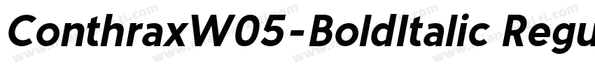 ConthraxW05-BoldItalic Regular字体转换